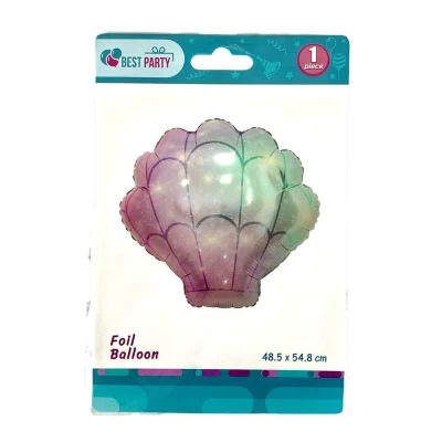 Шарик надувной фольгированный 48,5 х 54,8 Ракушка (BP10849) Шарик надувной фольгированный 48,5 х 54,8 Ракушка (BP10849)