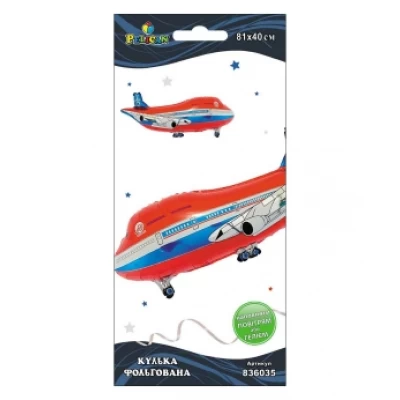 Шарик фольгированный Pelican, самолет красный, 81см Разноцветный Pelican (836035) Шарик фольгированный Pelican, самолет красный, 81см Разноцветный Pelican (836035)