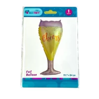 Шарик надувной фольгированный , Бокал 39,7 х 84 см (BP10847) Шарик надувной фольгированный , Бокал 39,7 х 84 см (BP10847)