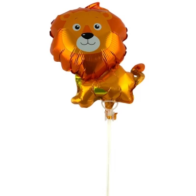 Шарик надувной фольгированный mini Myler, Лев + палка пластиковая 30см (BP10843) Шарик надувной фольгированный mini Myler, Лев + палка пластиковая 30см (BP10843)