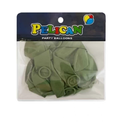 Шарики Pelican 10' (26 см)  винтажный зеленый авокадо, 10 шт/уп Зеленый Pelican (811066)