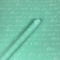 Бумага упаковочная крафт-двосторонний 0,7 х 7м Зеленый Unison (Пт 501.14)