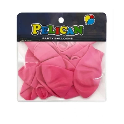Шарики Pelican 10' (26 см)  пастель розовый, 10 шт/уп Розовый Pelican (811013)