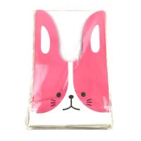 Пакет полиэтиленовый с ушками Зайка 31 х 16 х 20см, 50шт Розовый Unison (bl2501-276 pink)