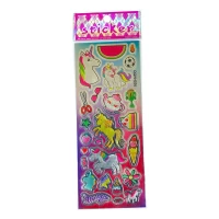 Наклейка пластиковая лазерная 7 х 17см 