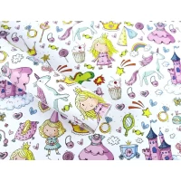 Бумага  для упаковки подарков 10 листов  100 х 70 см 50г (PCZ10070-10-656)