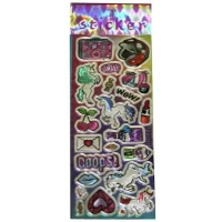 Наклейка пластиковая лазерная 7 х 17см 