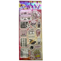 Наклейка пластиковая лазерная 7 х 17см 