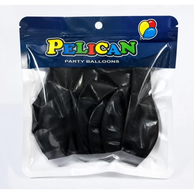 Шарики Pelican 10' (26 см) пастель черный, 10 шт/уп Черный Pelican (811028) Шарики Pelican 10' (26 см) пастель черный, 10 шт/уп Черный Pelican (811028)