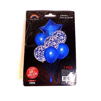 Набор из 7 шариков, синий Синий Unison (836825-1 blue)