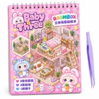 Набор с наклейками Roombox 13,5 х 19,5см, 8 листов с наклейками + 8 интерьеров Baby three Без бренда (SZ-358-06-09) Набор с наклейками Roombox 13,5 х 19,5см, 8 листов с наклейками + 8 интерьеров Baby three Без бренда (SZ-358-06-09)