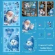 Набор Рождественских наклеек на окна А4-2 листа Голубой Unison (BQ 537)