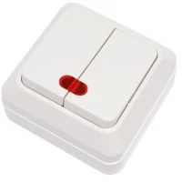 Выключатель двойной наружный с подсветкой YW-1802 YAWEITAI (Аватар)