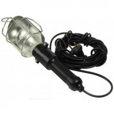 Лампа переносная пластик с выключателем Украина 20 метров 220В, 60Вт, 50 Гц