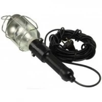 Лампа переносная пластик с выключателем Украина 5 метров 220В, 60Вт, 50 Гц