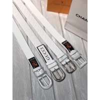 Ремень 3,5 см натуральная белая кожа брендовый