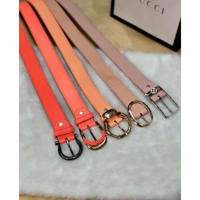 Ремень женский узкий цветной