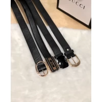 Ремень женский узкий черный 