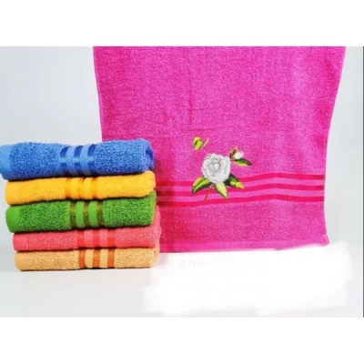 Полотенце махровое банное Цветок 70 x 140 см