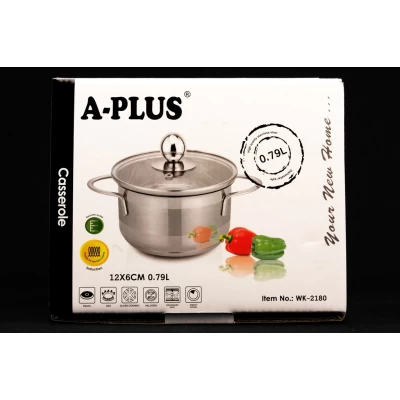 Кастрюля 0,79л С Крышкой A-Plus 2180