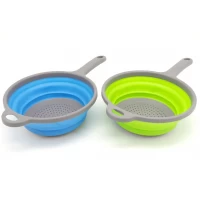 Дуршлаг Силиконовый Складной Круглый С Ручкой 1978