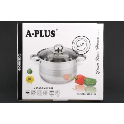 Кастрюля 6.5л A-Plus 2169