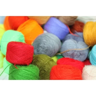 Акриловая нить для вышивания в клубках 70м/5грамм набор всех цветов 65шт.