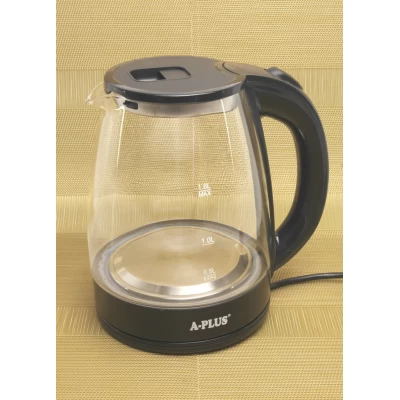 Электрочайник 2 Л. Дисковый Стекло NEW A-PLUS 2137
