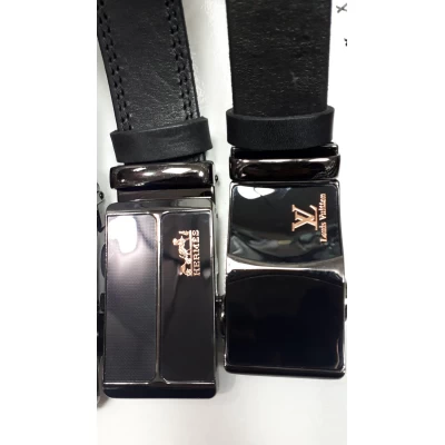 Ремень женский автомат кожаный брендовый, в ассортименте