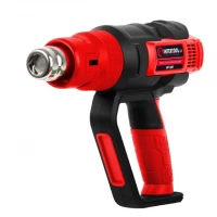 Фен технический 2000 Вт, 3 режима, плавная регулировка, 50°C-600°C, 250л/мин-500л/мин, 4 насадки, скребок, кейс. INTERTOOL WT-1030