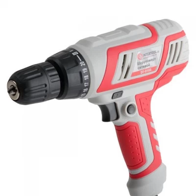 Дрель-шуруповерт электрическая 320 Вт, 220 В, 0-750 об/мин, 0.8-10 мм, 10 Нм INTERTOOL DT-0103