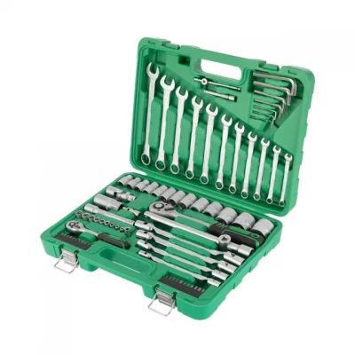 Набор инструментов 1/2" & 1/4" 77ед INTERTOOL ET-6077