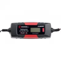 Зарядное устройство 6/12В, 1/2/3/4А, 230В, зимний режим зарядки, дисплей, максимальная емкость заряжаемого аккумулятора 1.2-120 а/ч INTERTOOL AT-3024