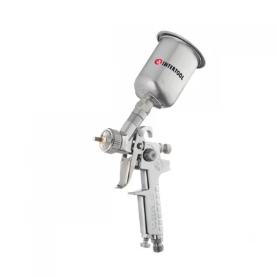 Краскопульт пневматический HP MINI, форсунка 0.5мм, верхний металлический бачок 125мл., 5бар INTERTOOL PT-0306 Краскопульт пневматический HP MINI, форсунка 0.5мм, верхний металлический бачок 125мл., 5бар INTERTOOL PT-0306
