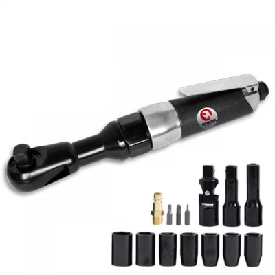 Угловой гайковерт в чемодане + набор головок 1/2" Intertool PT-1110