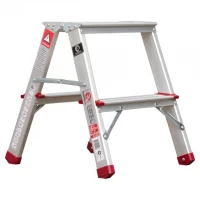 Стремянка алюминиевая двусторонняя 2 ступени, высота 440мм INTERTOOL LT-1102