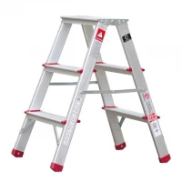 Стремянка алюминиевая двусторонняя 3 ступени, высота 660мм INTERTOOL LT-1103