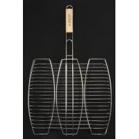 Решетка Для Рыбы Гриль 36 Х 40 См (3 Секции) 1886