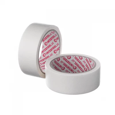 Лента малярная 38мм, 20м, белая INTERTOOL DM-3821 Лента малярная 38мм, 20м, белая INTERTOOL DM-3821