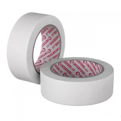 Лента малярная 38мм, 40м, белая INTERTOOL DM-3841 Лента малярная 38мм, 40м, белая INTERTOOL DM-3841