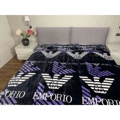 Плед микрофибра полированный Брендовый Armani (200*220)