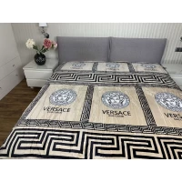 Плед микрофибра полированный Брендовый Versace (180*200)	
