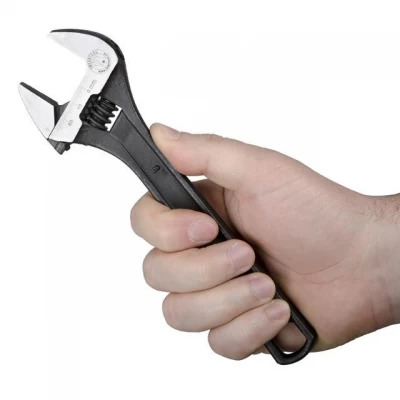 Ключ разводной 200мм, Cr-V, черный, фосфатированный, INTERTOOL XT-0058 Ключ разводной 200мм, Cr-V, черный, фосфатированный, INTERTOOL XT-0058