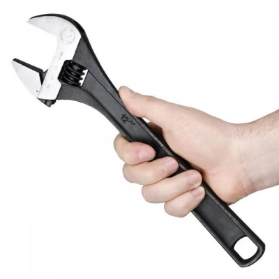 Ключ разводной 300мм, Cr-V, черный, фосфатированный, INTERTOOL XT-0062 Ключ разводной 300мм, Cr-V, черный, фосфатированный, INTERTOOL XT-0062