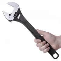 Ключ разводной фосфатированный, 380 мм, черный, фосфатированный INTERTOOL XT-0065