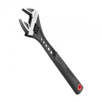 Ключ разводной 300мм кованный, рукоятка TPR, HRC 40-50, Cr-V STORM INTERTOOL XT-0085