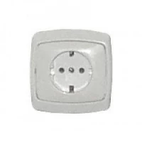 Розетка одинарная внутренняя евро РС 16А-169(модуль+рамка) Полтава