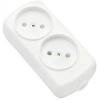 Колодка 2-я 10А белая наружная б.з. полипропилен Харьков