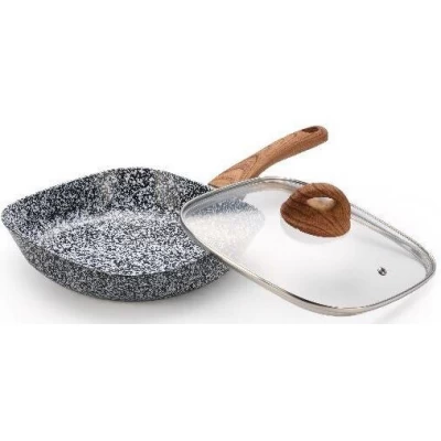 Сковорода с крышкой и гранитным покрытием 24 см Edenberg EB-3343