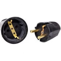 Разъем электрический латунь 10А250В гнездо+вилка папа-мама Китай